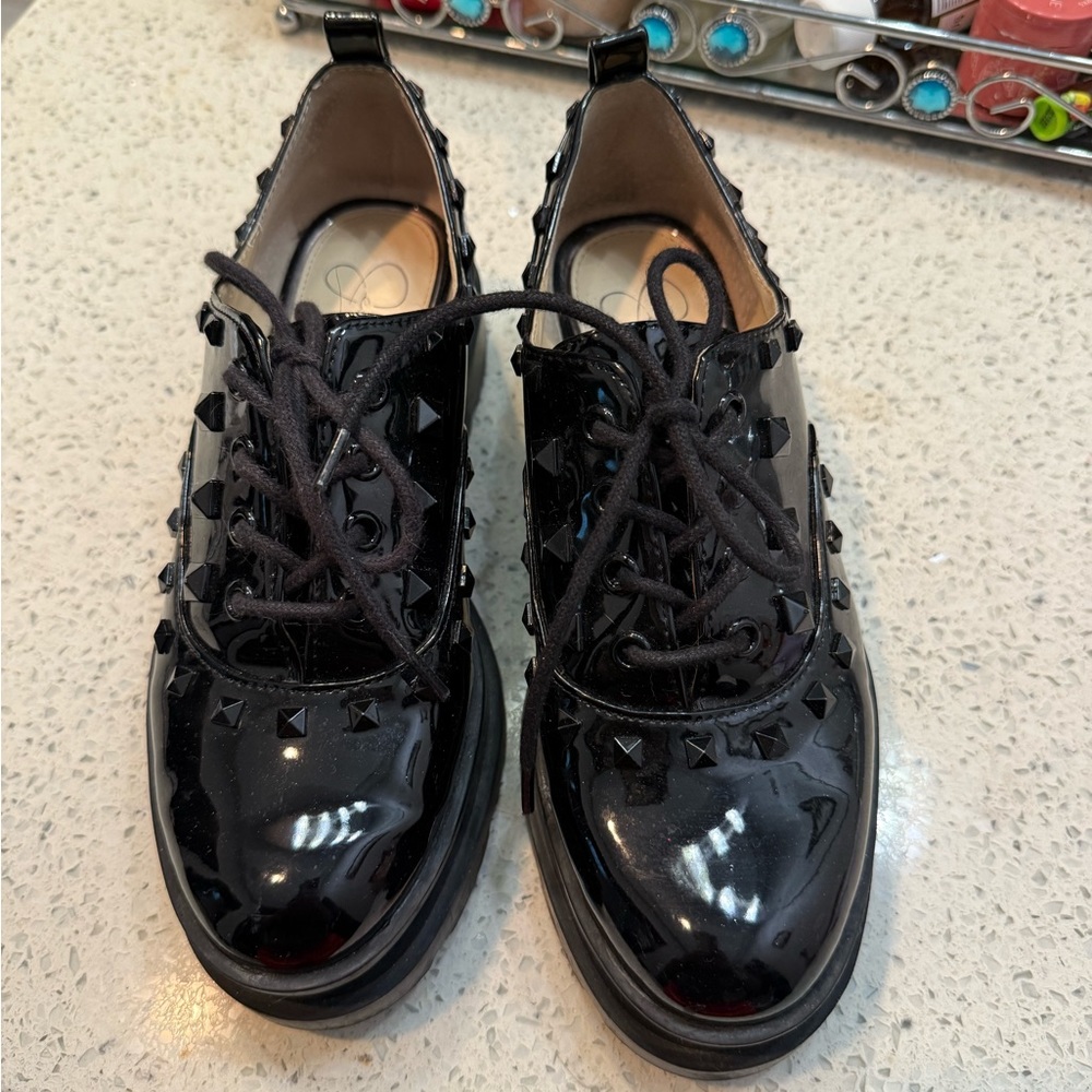 Black Studded Women's Shoes